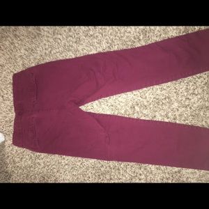 Maroon Pixie pants from Old Navy